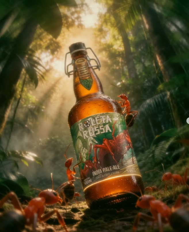Garrafa IPA Roleta Russa na floresta